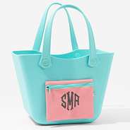 monogrammed waterproof beach bag