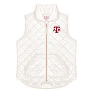 texas a&m puffy vest in ivory