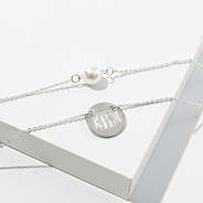 Monogrammed Layered Pearl Necklace