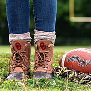 Oklahoma Duck Boots with Football