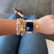 Monogrammed Bar Bracelet Stack