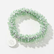 Monogrammed Hair Tie in Mint