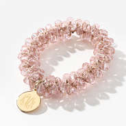 Monogrammed Hair Tie in Pink