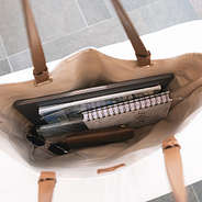 interior of large tote bag