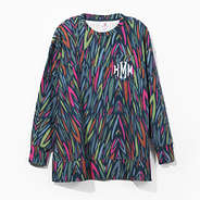 Monogrammed Everyday Sweatshirt in Navy Safari