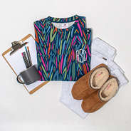 Monogrammed Everyday Sweatshirt teacher fit