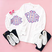 mom and me tie dye personalized crewneck sweatshirts