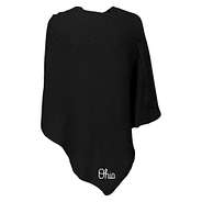 black ohio state poncho