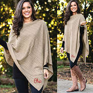 front and side of ohio state poncho