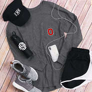 ohio state charcoal long sleeve shirt