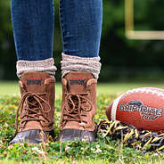 howard bisons duck boots on football field