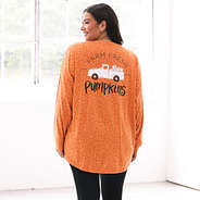 back of pumpkin leopard farm fresh pumpkins truck fall shirt
