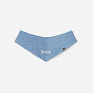 medium personalized dog bandanas in chambray