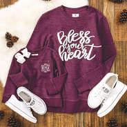wine colored corded sweatshirts for mommy and me