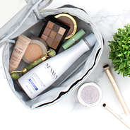 inside of quilted train case