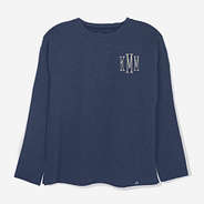 personalized contemporary sweatshirt in navy