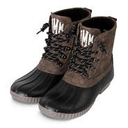 personalized dark brown duck boots