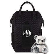 Personalized Quilted Diaper Backpack