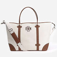 Monogrammed Vintage Weekender in Ivory - 2024