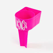 monogrammed sand buddy in hot pink