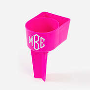 monogrammed sand buddy in hot pink