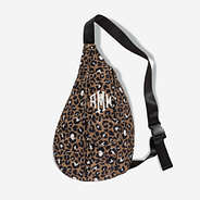 Cheetah Monogrammed Sling Pack