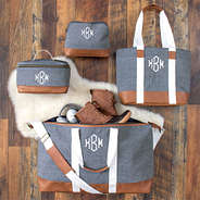 monogrammed chambray collection