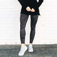dark leopard high rise leggings