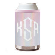 tie dye monogrammed can koolie