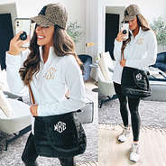 monogrammed quilted crossbody tote selfie