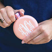cute ladies flask in blush