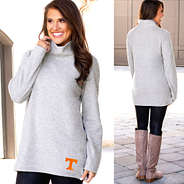 Front and Back of Grey Tennessee Fleece Tunic