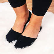 no show socks in black