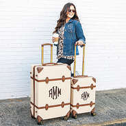 Vintage Suitecase and Carry On Suitcase - NEW