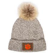 clemson tigers beanie in brown
