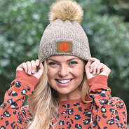 girl wearing clemson beanie