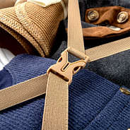 vintage suitcase detail strap