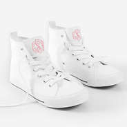 Monogrammed High Top Canvas Sneakers