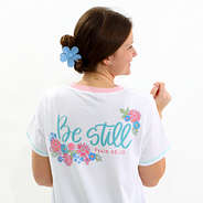 back of be still ringer tee