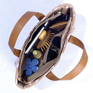 inside shot of caramel leopard