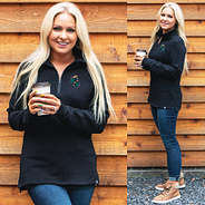 black coastal carolina pullover sweatshirt split image