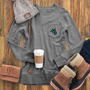 charcoal coastal carolina corded sweatshirt outfit