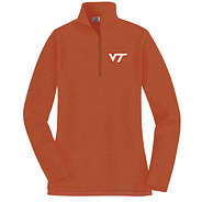 virginia tech pullover sweatshirt in pumpkin