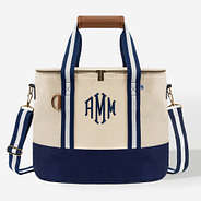 Personalized Canvas Cooler in Navy