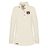 Auburn Tigers Waffle Pullover Sweatshirt in Ivory