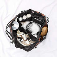 inside neoprene weekender - hickory leopard