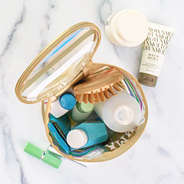 inside of bright stripes ditty bag