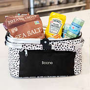 Picnic Basket with name packed with chips and drinks