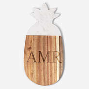 Monogrammed Pineapple Cutting Board