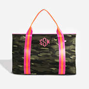 Monogrammed Neoprene Carry On Bag in Camo